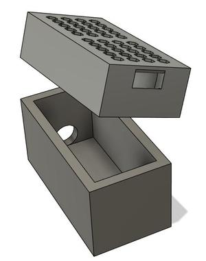 Arduino Nano box with cooling holes