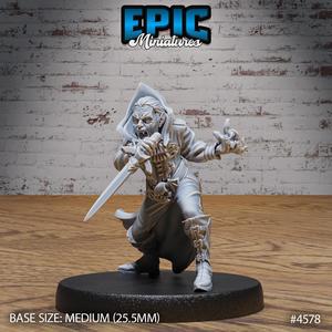 Vampire Army Red Mage ‧ DnD Miniature ‧ Tabletop Miniatures ‧ Gaming Monster ‧ 3D Model ‧ RPG ‧ DnDminis ‧ STL FILE
