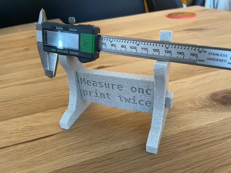 Caliper Kake (katana stand for calipers)