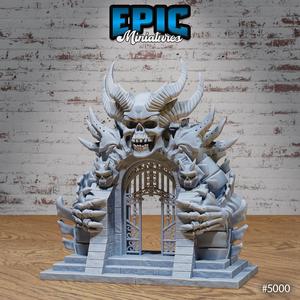 Hell Entrance Gate ‧ DnD Miniature ‧ Tabletop Miniatures ‧ Gaming Monster ‧ 3D Model ‧ RPG ‧ DnDminis ‧ STL FILE