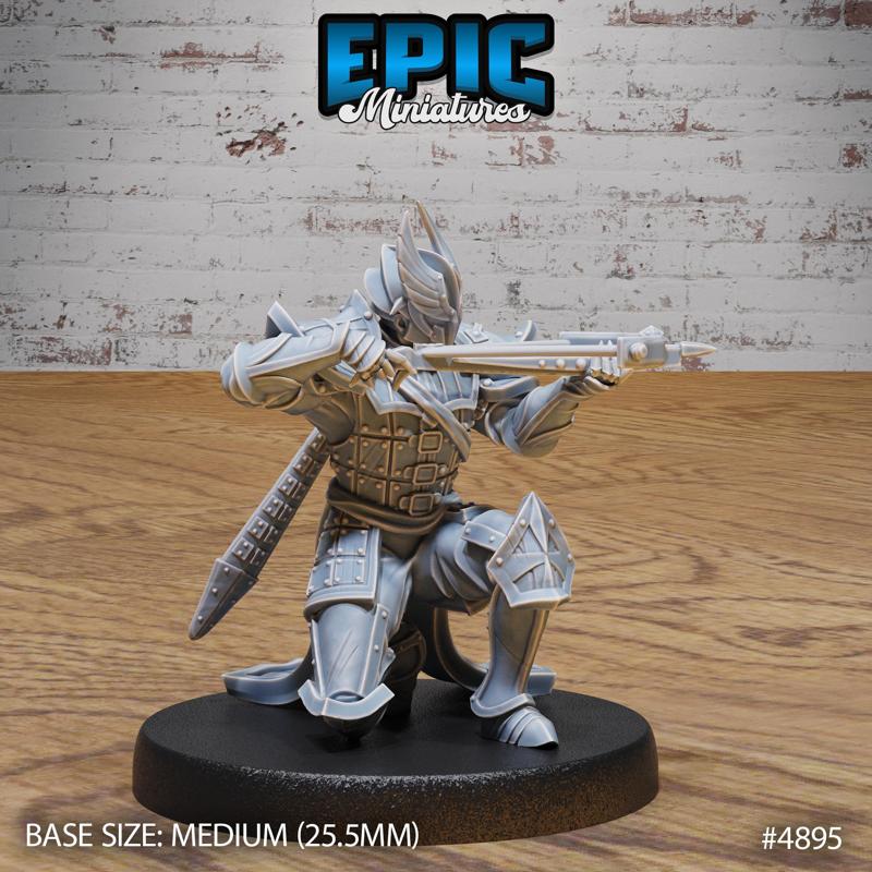 Platinum Paladin Crossbow ‧ DnD Miniature ‧ Tabletop Miniatures ‧ Gaming Monster ‧ 3D Model ‧ RPG ‧ DnDminis ‧ STL FILE