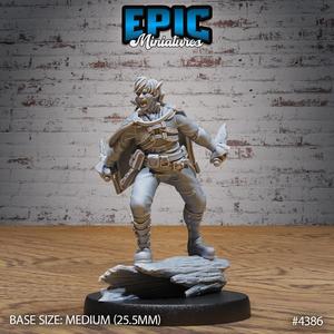 Elven Adventurer Daggers ‧ DnD Miniature ‧ Tabletop Miniatures ‧ Gaming Monster ‧ 3D Model ‧ RPG ‧ DnDminis ‧ STL FILE