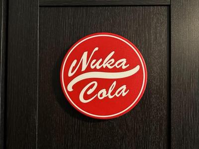 Nuka Cola Giant Bottle Cap Wall Art - 2 Color