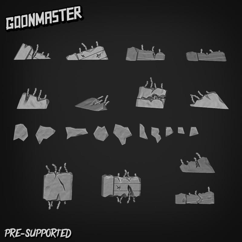 Basing Bits 93 - Concrete Rubble Set B