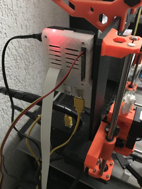 OctoPi Case for Prusa i3 MK2S and MK3 with exposed GPIO ports