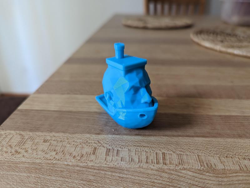 Low poly rock benchy