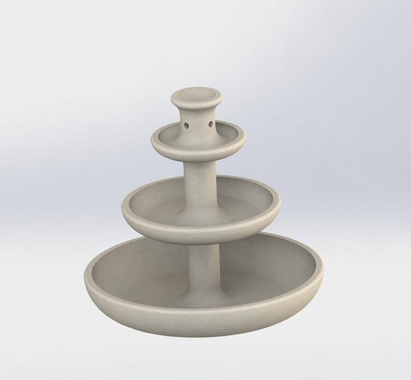 Incense cascade fountain