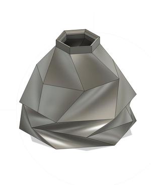 Geometric Volcano Shaped Vase