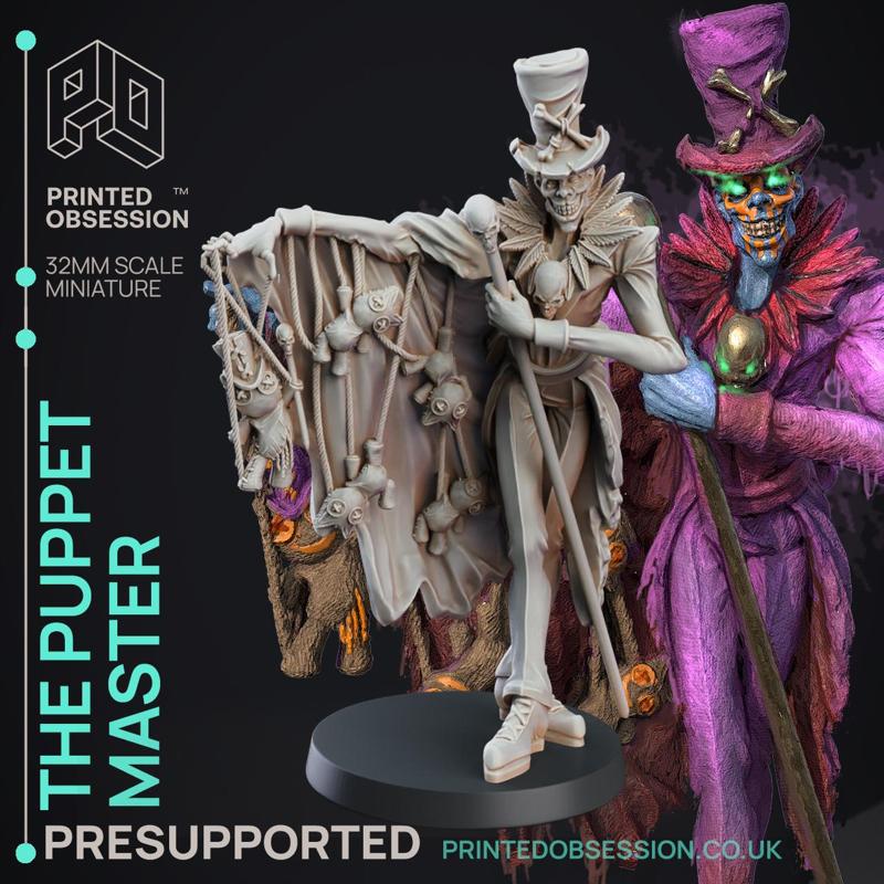 The Puppet Master - D&D Minature - PRESUPPORTED - 32mm scale