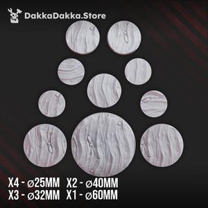 Decorative bases "Wavy sand" Set x10