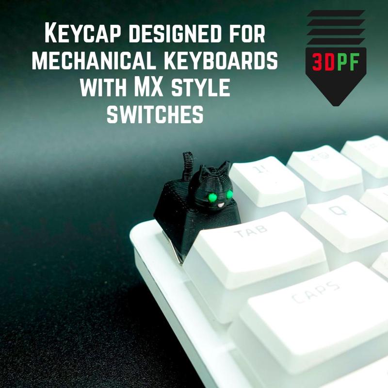 Kitty Keycap (Mechanical Keyboard)