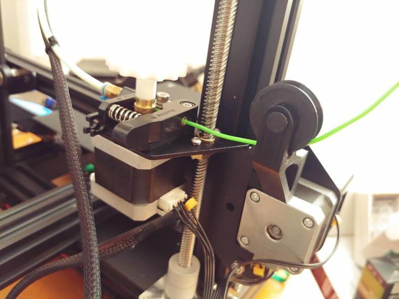 Ender 3 Filament Roller Guide, Fully 3D Printable - No Additional Hardware Required