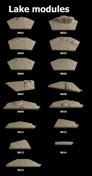 HexTerrain - lake modules