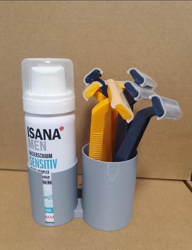 Halter Rasierer (Razor) und Schaum