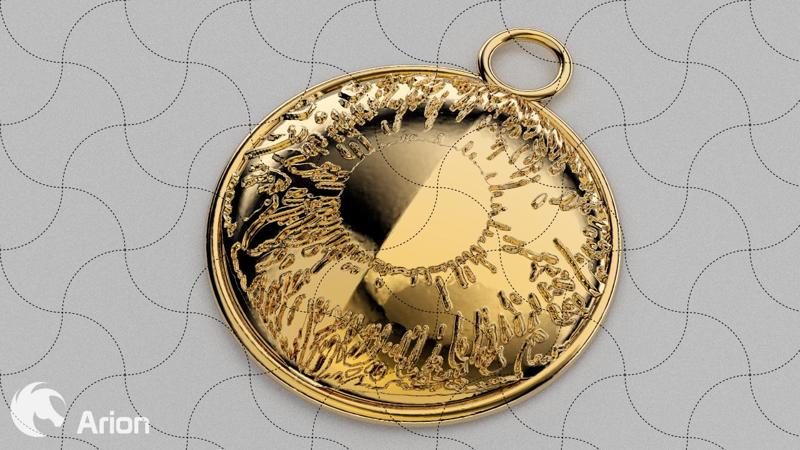 Fine Jewelry, Iris Human Eye Pendant 01