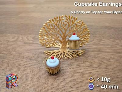 Cupcake Earrings – A Cherry on Top for Your Style!