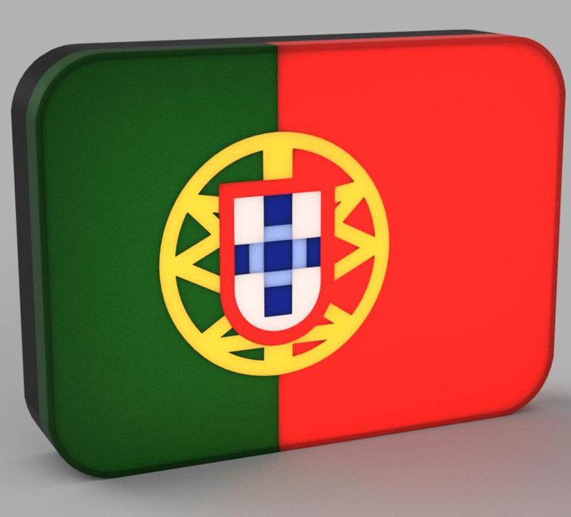 World Flags - Portugal LED Lamp