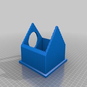 Vertical log birdhouse