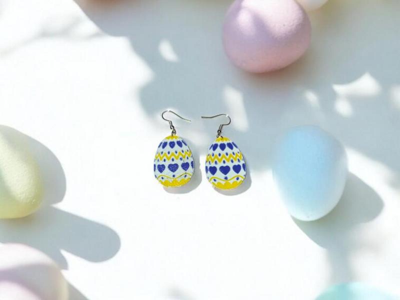 Happy easter earrings