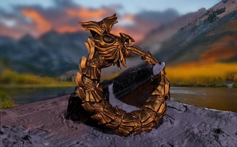 Fat Ouroboros pendant