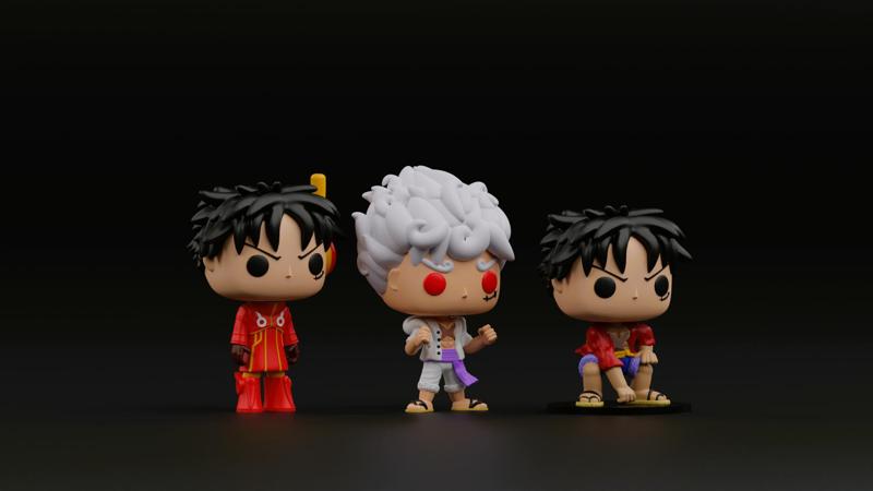 luffy funko pops from the anime one piece