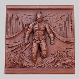 Batman Begins 3d printer relief medallion obj stl