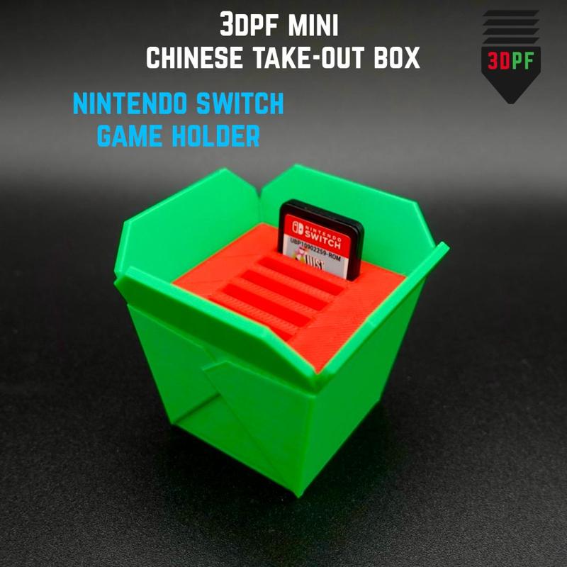 Nintendo Switch Game Holder Mini Chinese Takeout Box