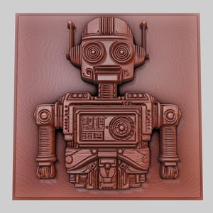 I, Robot 3d printer relief medallion obj stl