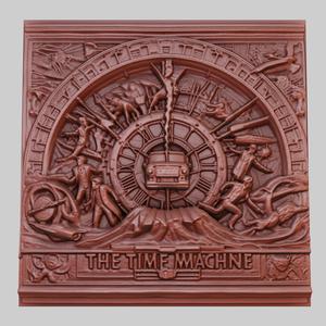The Time Machine 3d printer relief medallion obj stl