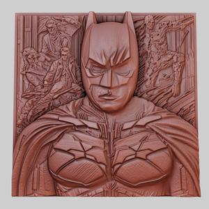 The Dark Knight 3d printer relief medallion obj stl