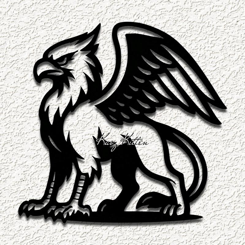 mythical beast griffin lion eagle wall art home decor