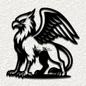 mythical beast griffin lion eagle wall art home decor