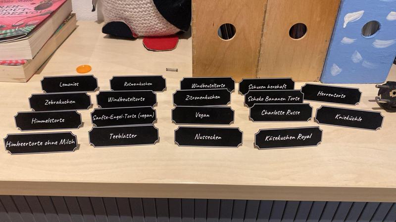 Kuchen Schild / cake Sign