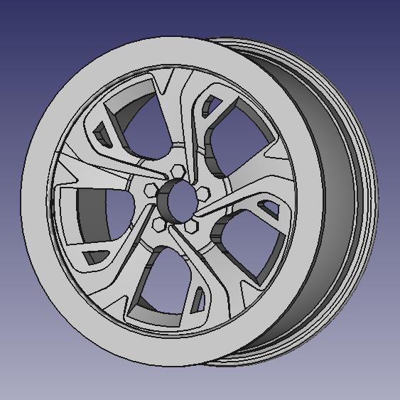 WHEEL RIM FOR SPORTCAR 3D MODEL CAR DESIGN