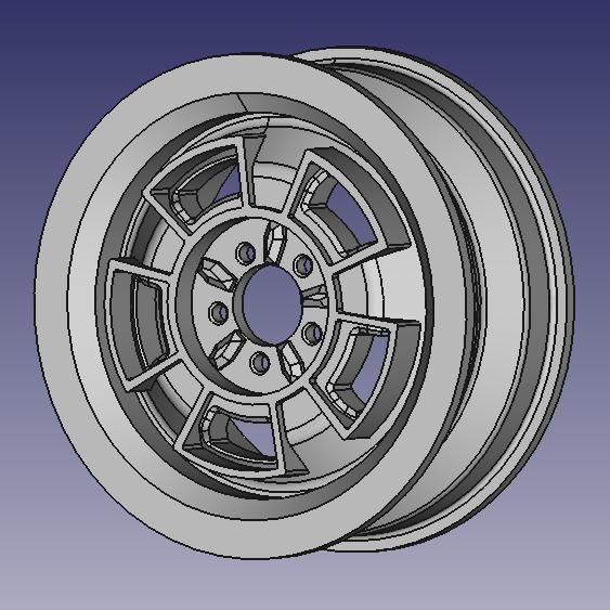 WHEEL RIM 3D VEHICLE PROTOTYPE FOR RC