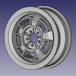 WHEEL RIM 3D VEHICLE PROTOTYPE FOR RC