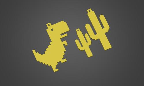 Google Dino - Holiday Decoration