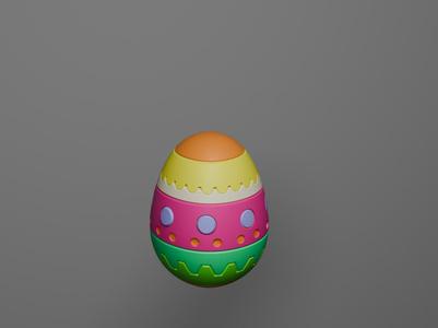 Cute Colorful Easter Egg