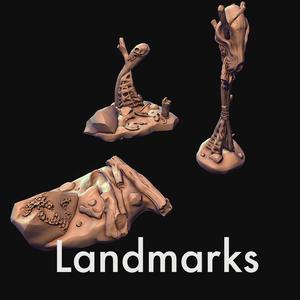 Landmarks, scatter terrain