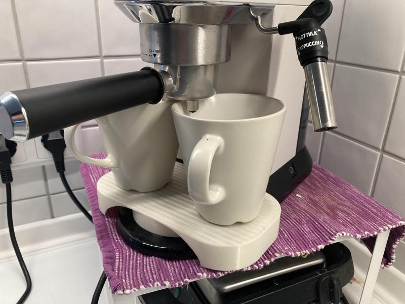 Delonghi Coffemachine adapter for two cups