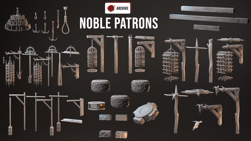 22-09 Banners, Gibbets and Texture Rollers - Noble Patrons
