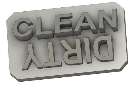 Dishwasher Clean/Dirty Sign