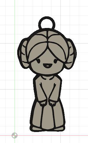 star wars keychain woman