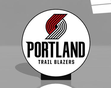 Portland Trail Blazers Lightbox LED Lamp