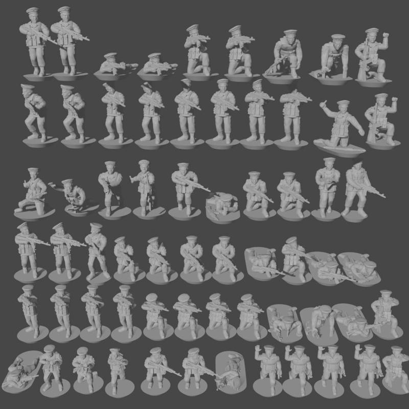 10/15mm Soviet VDV Company (1980s) with AKS-74s, RPG-7Ds, RPKs, PKMs, AT-4, AGS-17 and Mortars  CW-SU-2