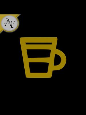 Simple Coffee Cup Symbol - 2D Art