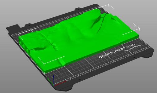 Landscape model for H0 trains