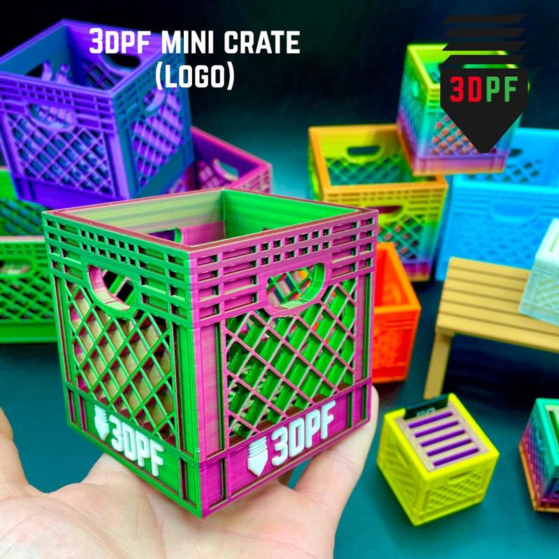 3DPF Mini Crate (Logo)