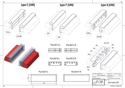 Jaw Inserts for bench vice[vise] (universal version)