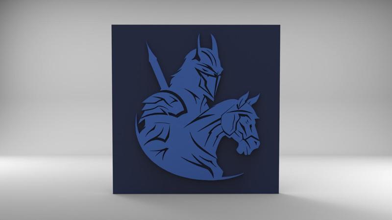 Fox - Black and White Isolated Icon.fbx